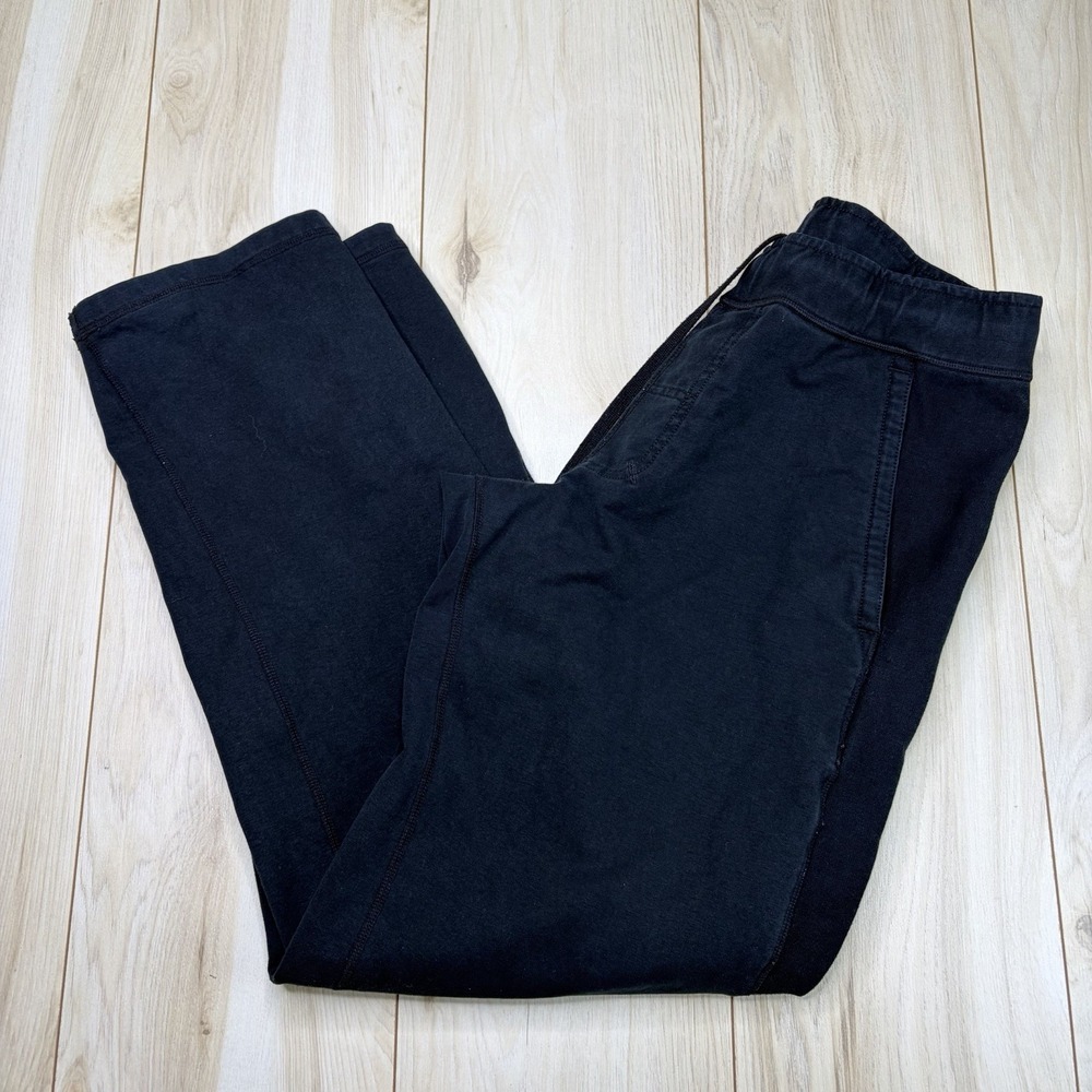 VTG Lululemon Men's Wide Leg Sweatpants Black Size Large Yoga Lounge Athletic